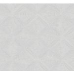 GEOMETRIKUS INDIAI TECHNIKÁT IDÉZŐ LUXUSTAPÉTA EZÜSTSZÜRKE SZÍNBEN