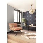 MODERN, GEOMETRIAI IPARI HANGULATÚ, LOFT TAPÉTA NÉGYZETES BLOKKOKKAL