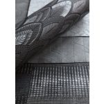 ART DECO, GEOMETRIAI TAPÉTA TOLLSZERŰ MINTÁVAL FEKETE SZÍNBEN
