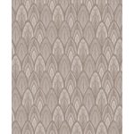 ART DECO, GEOMETRIAI TAPÉTA TOLLSZERŰ MINTÁVAL TAUPE SZÍNBEN