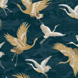   ELEGÁNS, DARUMADÁR MINTÁS DESIGN TAPÉTA, OLAJKÉK SZÍNEKBEN