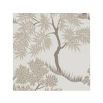 MŰVÉSZI, STILIZÁLT FÁS MINTÁZATÚ ELEGÁNS TAPÉTA, BÉZS ÉS TAUPE SZÍN