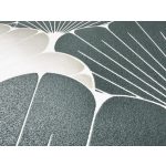 ART DECO, KAGYLÓ MINTÁS DEKORTAPÉTA TÜRKIZ ÉS ARANY 