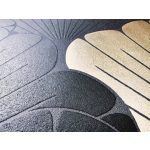 ART DECO, KAGYLÓ MINTÁS DEKORTAPÉTA TAUPE ÉS ARANY 