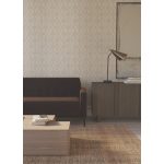 TAUPE ÉS FEKETE KÁRÓMINTÁS LUXUS TAPÉTA