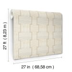 ELEGÁNS GEOMETRIAI MINTÁS LUXUS TAPÉTA, BÉZS SZÍNBEN