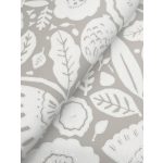 MŰVÉSZI MEGJELENÉSŰ VIRÁGMINTÁS LUXUS TAPÉTA,SZÜRKE SZÍNBEN