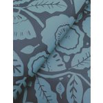 MŰVÉSZI MEGJELENÉSŰ VIRÁGMINTÁS LUXUS TAPÉTA, INDIGÓKÉK SZÍNBEN